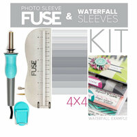 We R Memory Keepers - Photo Sleeve Fuse - Custom 4" x 4" Waterfall Kit