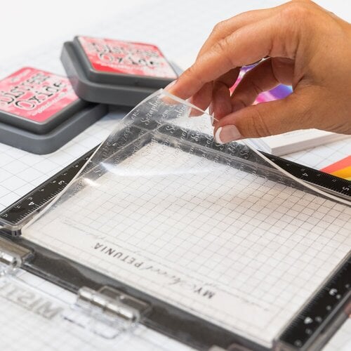 Scrapbook.com - GripMate - Mini - 4.75 x 6 - Clear Photopolymer Sticky Mat Scrapbook.com - GripMate - Mini - 4.75 x 6 - Clear Photopolymer Sticky Mat