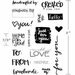 Scrapbook.com - Clear Photopolymer Stamp Set - Life Handmade Sentiments Bundle