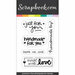Scrapbook.com - Clear Photopolymer Stamp Set - Life Handmade Sentiments Bundle