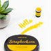 Scrapbook.com - Premium Hybrid Ink Pad - Yellow Group - Honeycomb