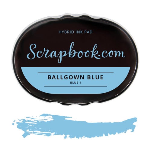 Scrapbook.com - Premium Hybrid Ink Pad - Ball Gown Blue