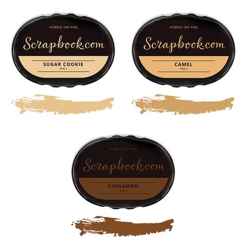Scrapbook.com - Premium Hybrid Ink Pad Kit - Tan Group