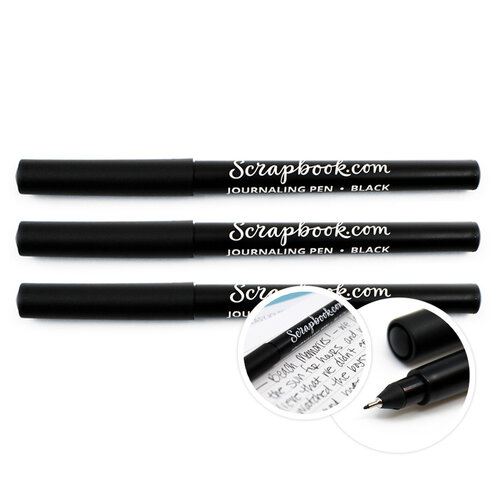 Black Fine Point Slick Writer Pen 3 Pack Set