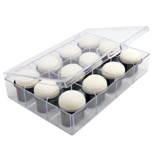 Scrapbook.com - Jumbo Sponge Dauber Storage Box with 12 Jumbo Sponge Daubers Included