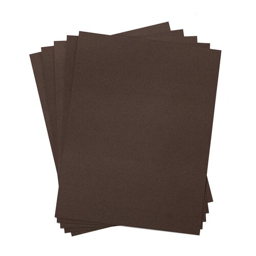 Scrapbook.com - 8.5 x 11 Premium Canvas Cardstock - Textured - 80lb - Brown Eyes - 5 Sheets Scrapbook.com - 8.5 x 11 Premium Canvas Cardstock - Textured - 80lb - Brown Eyes - 5 Sheets