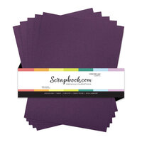 Scrapbook.com - 8.5 x 11 Premium Canvas Cardstock - Textured - 80lb - Concord Jam - 5 Sheets
