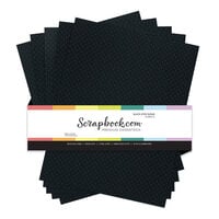 Scrapbook.com - 8.5 x 11 Premium Swiss Dot Cardstock - Embossed Dots - 80lb - Black-eyed Susan - 5 Sheets