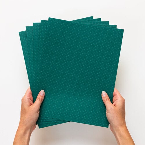 Scrapbook.com - 8.5 x 11 Premium Swiss Dot Cardstock - Embossed Dots - 80lb - Fiddleneck Fern - 5 Sheets Scrapbook.com - 8.5 x 11 Premium Swiss Dot Cardstock - Embossed Dots - 80lb - Fiddleneck Fern - 5 Sheets