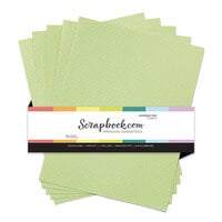 Scrapbook.com - 8.5 x 11 Premium Swiss Dot Cardstock - Embossed Dots - 80lb - Waterside Fern - 5 Sheets