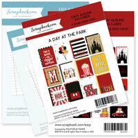 Scrapbook.com - 3 x 4 and 4 x 6 - Journaling and Themed Cards for Easy Albums - Magical Day at the Park Bundle
