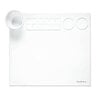 Scrapbook.com - Makers Mat - Non-Stick Silicone - Heat Resistant - with Palettes and Collapsible Cup - Matte White - 14.5 x 16.5