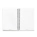 Scrapbook.com - A5 Spiral Notebook - White with Silver Logo