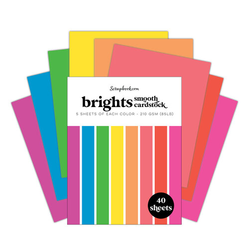  Brights - Smooth Cardstock Paper Pad - A2 - 4.25 x 5.5 - 40  Sheets