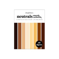 Scrapbook.com - Neutrals - Smooth Cardstock Paper Pad - A2 - 4.25 x 5.5 - 40 Sheets