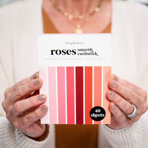 Scrapbook.com - Roses - Smooth Cardstock Paper Pad - A2 - 4.25 x 5.5 - 40 Sheets Scrapbook.com - Roses - Smooth Cardstock Paper Pad - A2 - 4.25 x 5.5 - 40 Sheets