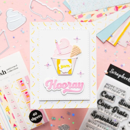 Scrapbook.com - Birthday - Sugar Rush - Patterned Cardstock Paper Pad - Double Sided - 6x8 - 40 Sheets Scrapbook.com - Birthday - Sugar Rush - Patterned Cardstock Paper Pad - Double Sided - 6x8 - 40 Sheets