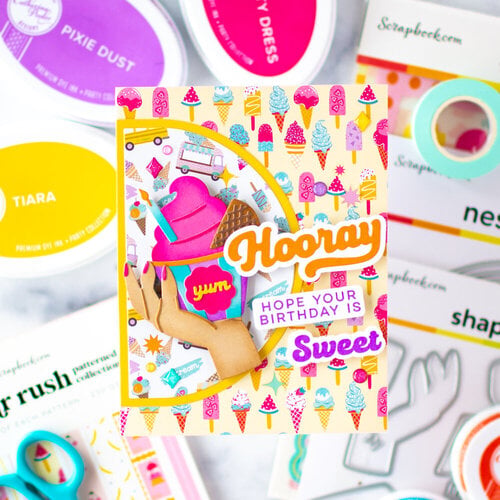 Scrapbook.com - Birthday - Sugar Rush - Patterned Cardstock Paper Pad - Double Sided - 6x8 - 40 Sheets Scrapbook.com - Birthday - Sugar Rush - Patterned Cardstock Paper Pad - Double Sided - 6x8 - 40 Sheets