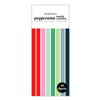 Scrapbook.com - Peppermint - Smooth Cardstock Paper Pad - Slimline - 3.5 x 8.5 - 40 Sheets