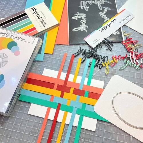  Rainbow - Smooth Cardstock Paper Pad - Slimline - 3.5 x 8.5  - 40 Sheets