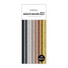 Scrapbook.com - Mixed Metals - Glitter Paper Pad - Slimline - 3.5 x 8.5 - 40 Sheets