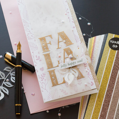 Scrapbook.com - Mixed Metals - Glitter Paper Pad - 3.5 x 8.5 - 40 Sheets Scrapbook.com - Mixed Metals - Glitter Paper Pad - 3.5 x 8.5 - 40 Sheets