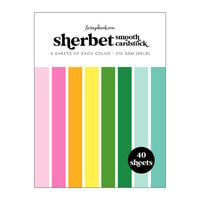 Scrapbook.com - Sherbet - Smooth Cardstock Paper Pad - 6x8 - 40 Sheets