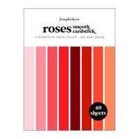 Scrapbook.com - Roses - Smooth Cardstock Paper Pad - 6x8 - 40 Sheets
