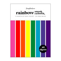 Scrapbook.com - Rainbow - Smooth Cardstock Paper Pad - 6x8 - 40 Sheets