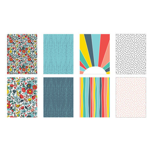  Playful - Patterned Cardstock Paper Pad - Double Sided -  6x8 - 40 Sheets