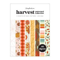 Scrapbook.com - Harvest - Patterned Cardstock Paper Pad - Double Sided- 6x8 - 40 Sheets