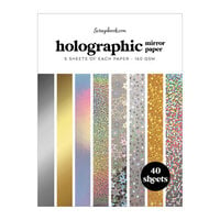  Holographic Mirror Paper - Metallic Paper Pad - A2