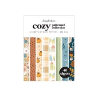 Scrapbook.com - Cozy Autumn - Patterned Cardstock Paper Pad - Double Sided - A2 - 4.25 x 5.5 - 40 Sheets