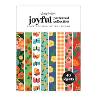 Scrapbook.com - Joyful - Patterned Cardstock Paper Pad - Double Sided - 6x8 - 40 Sheets