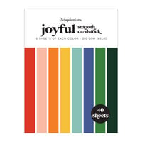 Scrapbook.com - Joyful - Smooth Cardstock Paper Pad - 6x8 - 40 Sheets