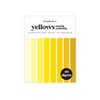 Scrapbook.com - Yellows - Smooth Cardstock Paper Pad - Double Sided - A2 - 4.25 x 5.5 - 40 Sheets