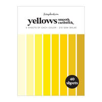 Scrapbook.com - Yellows - Smooth Cardstock Paper Pad - 6x8 - 40 Sheets