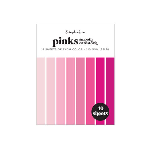 Pinks - Smooth Cardstock Paper Pad - Double Sided - A2 - 4.25 x