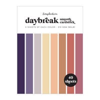 Scrapbook.com - Daybreak - Smooth Cardstock Paper Pad - 6x8 - 40 Sheets