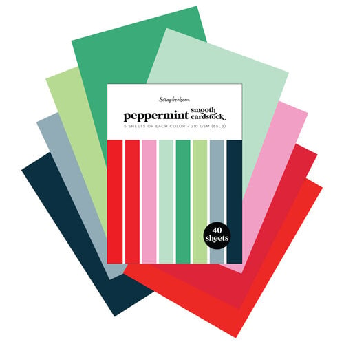  Peppermint - Cardstock Paper Pad - 6x8 - Bundle of 2 Paper  Pads - 80 sheets