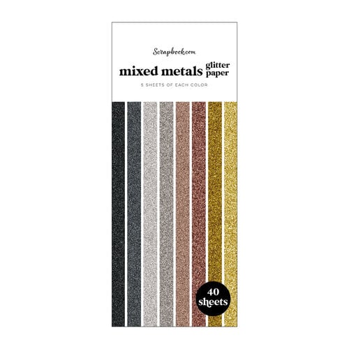 Scrapbook.com - Glitter Paper Pad - Bundle of 2 Paper Pads - 80 sheets Scrapbook.com - Glitter Paper Pad - Bundle of 2 Paper Pads - 80 sheets
