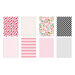 Scrapbook.com - Berry Sweet - Patterned Cardstock Paper Pad - 2 Pack Bundle - 6x8 and A2 - 80 Sheets