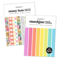 Scrapbook.com - Sunburst - Cardstock Paper Pad - 6x8 - Bundle of 2 Paper Pads - 80 Sheets