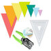 We R Crop-A-Dile Power Punch and Die Bundle - Nested Jumbo Triangle Pennants