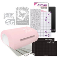 Crafter's Companion - Gemini Jr. - Die-Cutting and Embossing Machine - Petal Pink - Magic Mats Bundle
