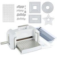 Spellbinders - New and Improved - Platinum Die Cutting Machine - Universal Plate System - Nested Basics Bundle