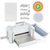 Spellbinders - New and Improved Platinum Die Cutting Machine with Universal Plate System - Nested Florals Bundle