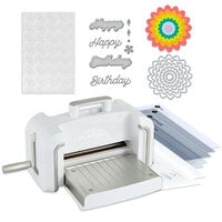 Spellbinders - New and Improved - Platinum Die Cutting Machine - Universal Plate System - Nested Florals Bundle