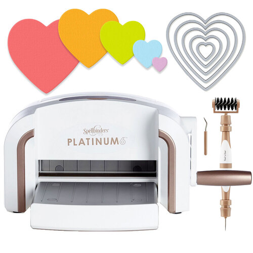 Exclusive Spellbinders Platinum 6 Machine Die Cutting Bundle - Nested Hearts