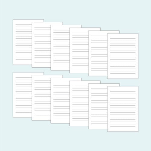 Scrapbook - Simple Scrapbooks - Cards - 4x6 Vertical Journaling Cards - 12 Pack